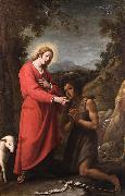 Jesus and John the Baptist meet in their youth Matteo Rosselli